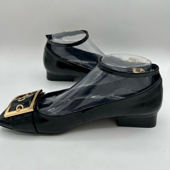 Jeffrey Campbell So Cute Patent Leather Ankle Strap Flats Buckle Women’s  8.5 - Picture 9 of 14